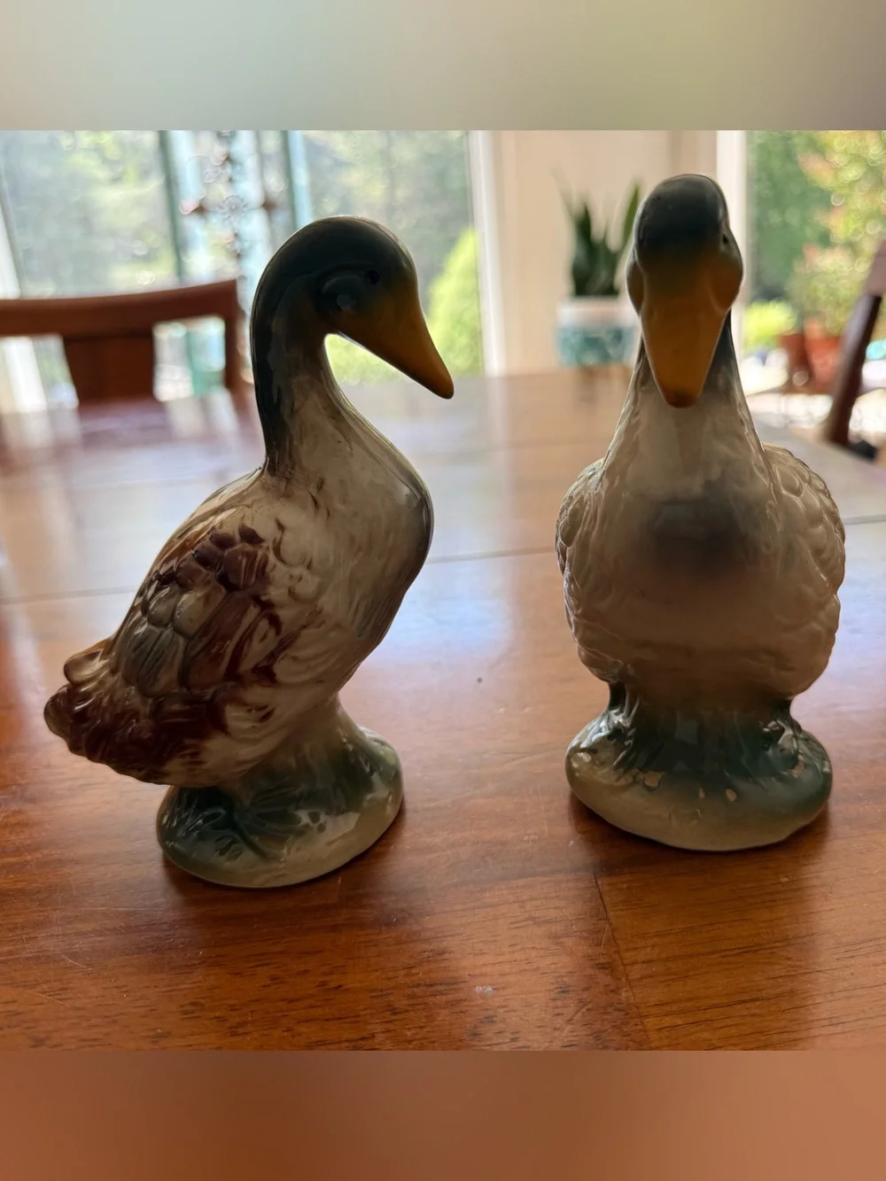 Ducks Pair of Vintage Ceramic Mallards